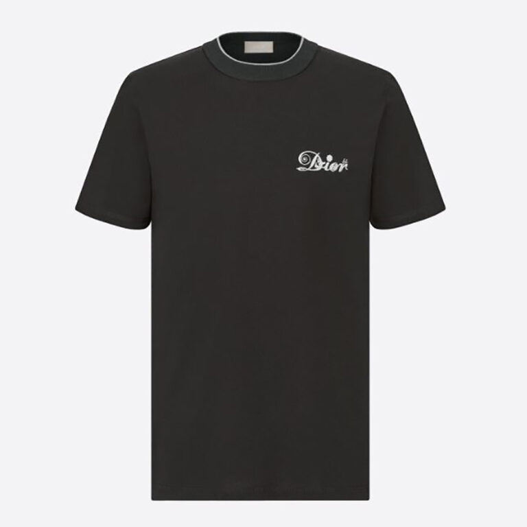 Dior Men Kenny Scharf T-Shirt Black Cotton Jersey