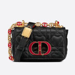 Dior Women Micro Dioramour Dior Caro Bag Cannage Calfskin with Heart Motif