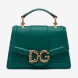 Dolce Gabbana D&G Women Amore Bag in Calfskin Leather-green