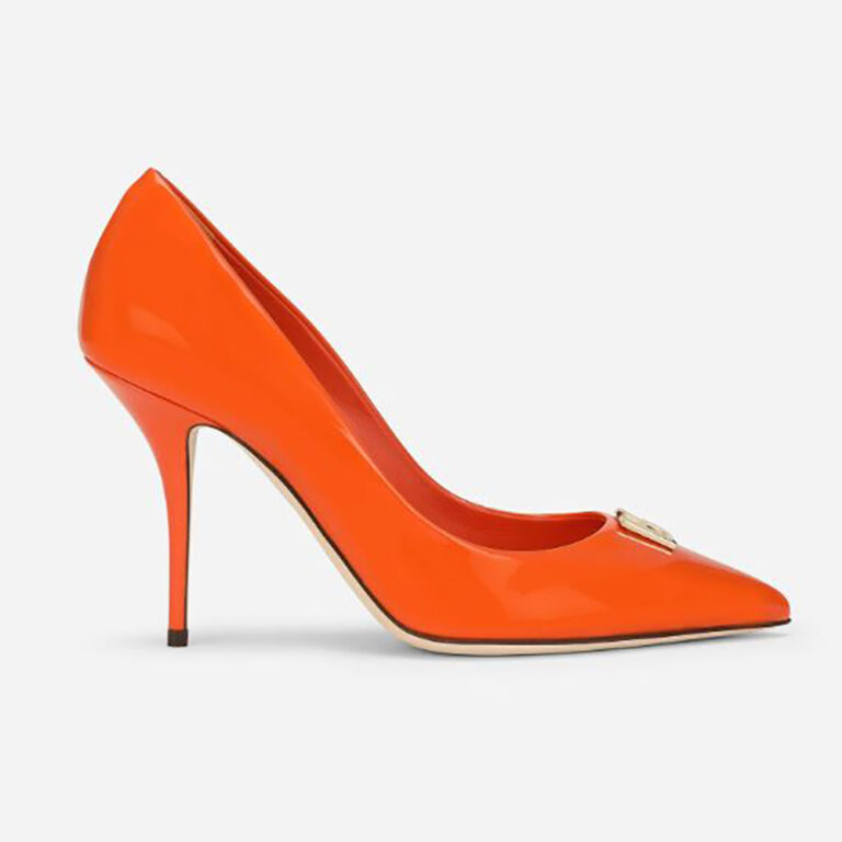 Dolce Gabbana D&G Women Patent Leather Pumps with DG Logo