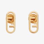 Fendi Women O’lock Earrings-Gold-Colored