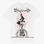 Givenchy Men Gothic Printed Oversized T-Shirt-Pink