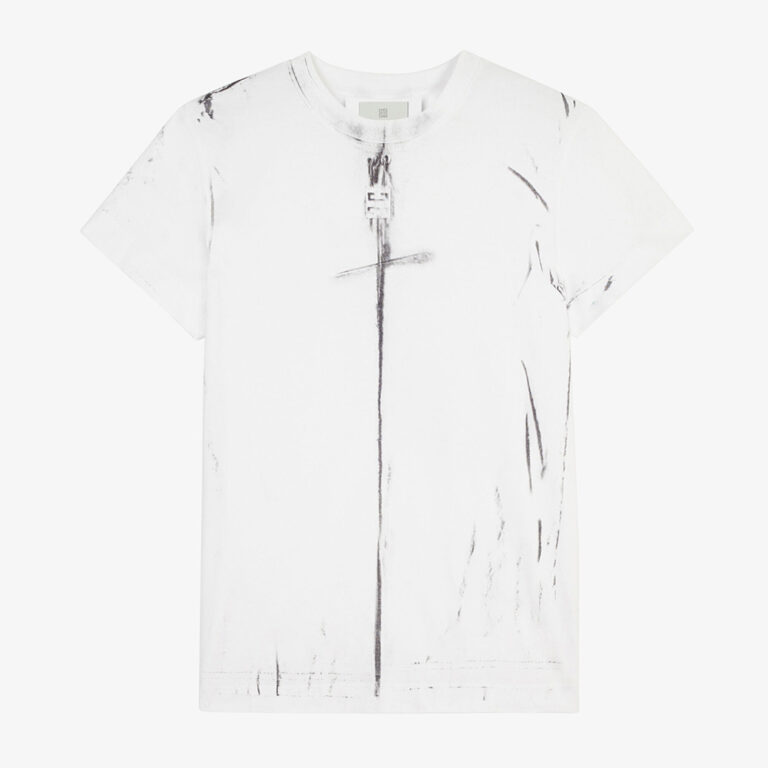 Givenchy Men Trompe Loeil Effect T-Shirt-White