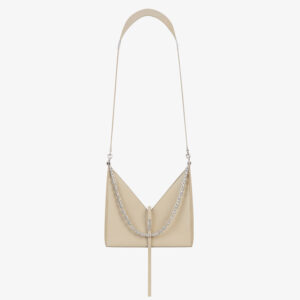 Givenchy Women Small Cut Out Bag in Box Leather with Chain