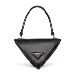 Prada Women Padded Nappa Leather Handbag-black