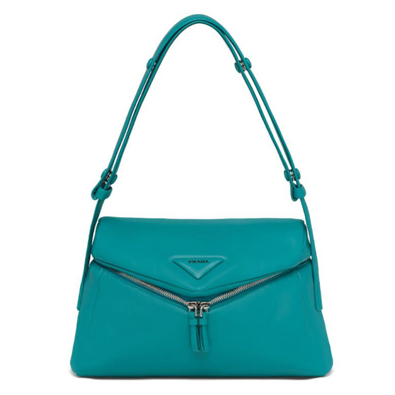Prada Women Padded Nappa Leather Prada Signaux Bag-lime