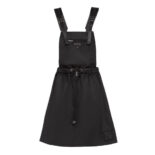 Prada Women Re-Nylon Gabardine Pinafore Dress-Black