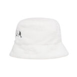 Prada Women Terrycloth Bucket Hat-White
