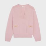 Celine Women Tunic Sweater in Seamless Cashmere-Pink