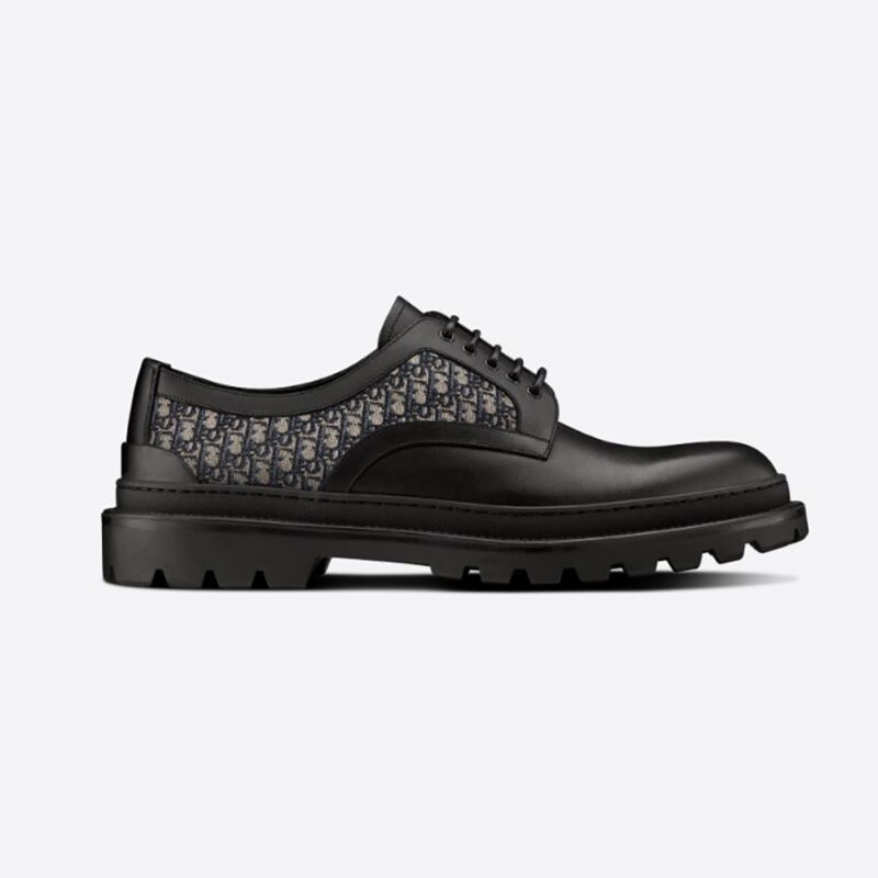Dior Men Explorer Derby Shoe Black Smooth Calfskin