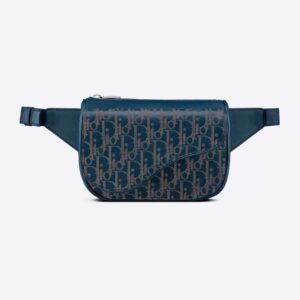 Dior Men World Tour Saddle Belt Bag Dior Oblique Galaxy Leather