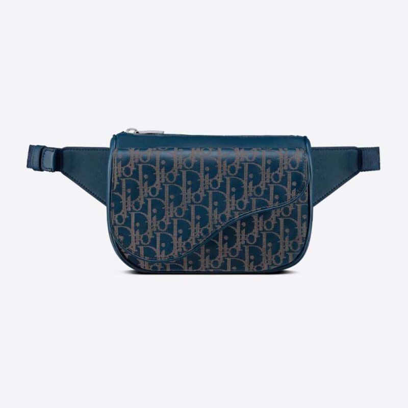 Dior Men World Tour Saddle Belt Bag Dior Oblique Galaxy Leather