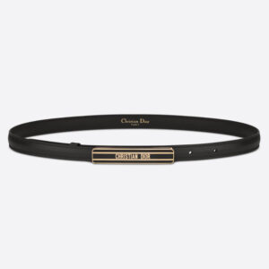 Dior Women Dior-id Belt Black Smooth Calfskin 15 MM