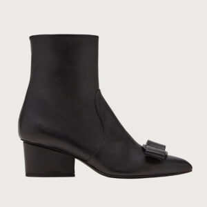 Salvatore Ferragamo Women Viva Bootie in 55mm Heel-Black