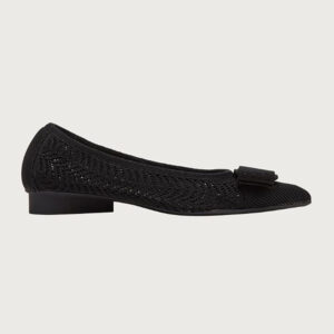 Salvatore Ferragamo Women Viva Responsible Ballet Flat-Black