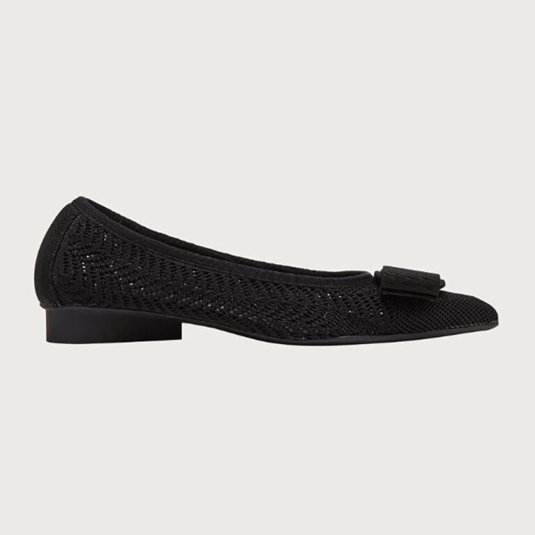 Salvatore Ferragamo Women Viva Responsible Ballet Flat-Black