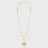 Celine Women Maillon Triomphe Bold Necklace in Brass with Gold Finish