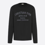 Dior Men Christian Dior Atelier T-Shirt Black Cotton Jersey