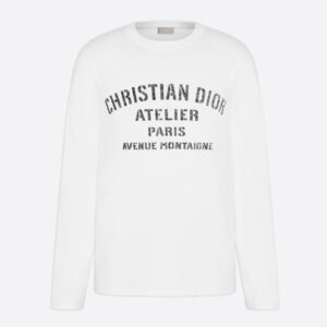 Dior Men Christian Dior Atelier T-Shirt White Cotton Jersey