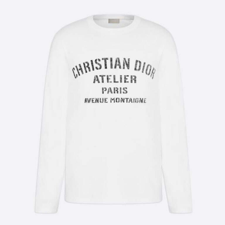 Dior Men Christian Dior Atelier T-Shirt White Cotton Jersey