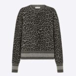 Dior Women Sweater Black and Gray Mizza Double-Sided Technical Cashmere