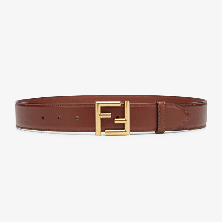 Fendi Women Belt with Loop and FF Stud Buckle