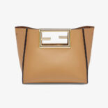 Fendi Women Way Small Made of Camellia-Colored Leather Bag-brown
