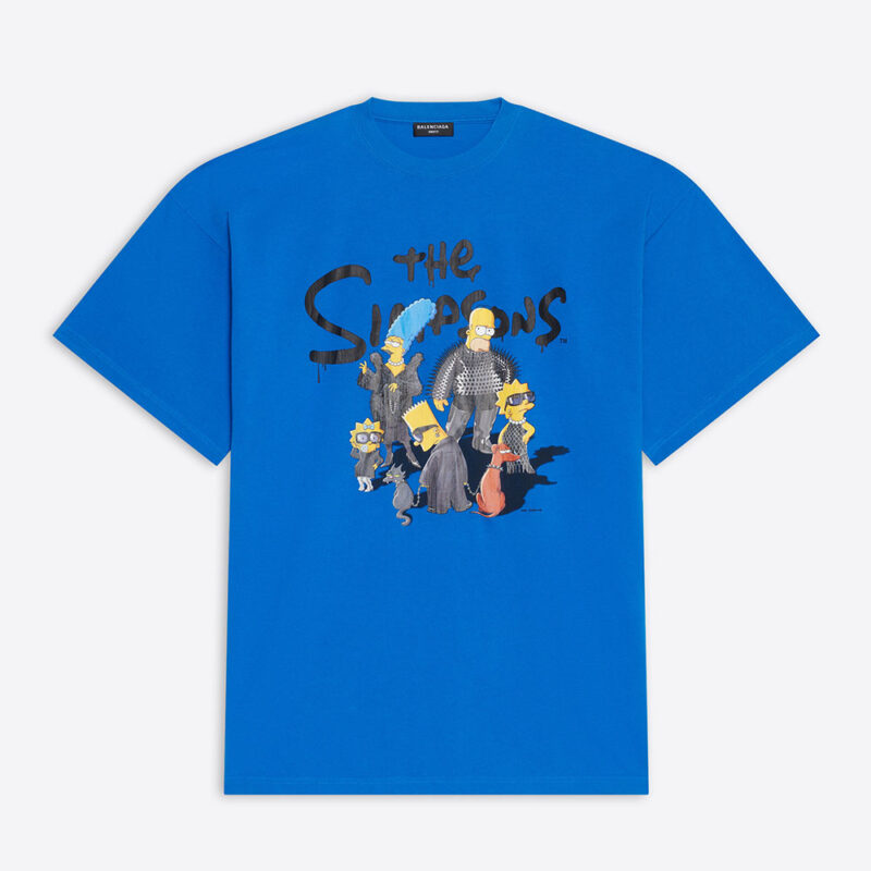 Balenciaga Men Simpsons Tm and 20th Television T-shirt Oversized in Blue