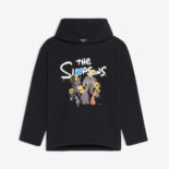 Balenciaga Women Simpsons Tm and 20th Television Cropped Hoodie in Black