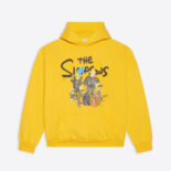 Balenciaga Women Simpsons Tm and 20th Television Hoodie Wide Fit in Yellow