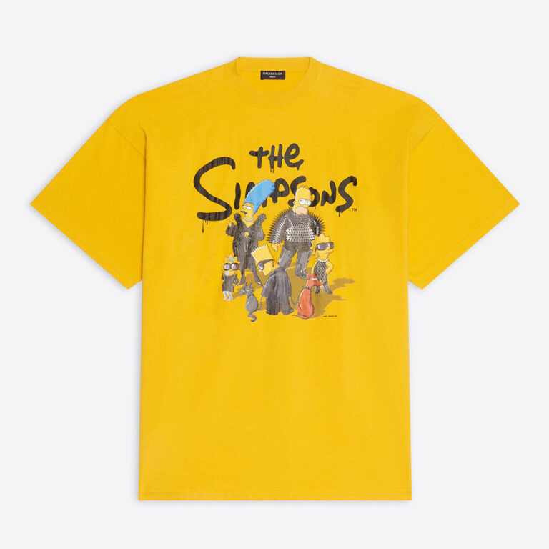 Balenciaga Women Simpsons Tm and 20th Television T-shirt Oversized in Yellow