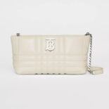 Burberry Women Small Quilted Lambskin Soft Lola Bag-White