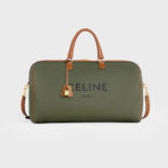 Celine Women Large Voyage Bag in Textile with Celine Print and Calfskin