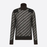 Dior Men Oblique T-shirt Black Technical Cotton Jersey