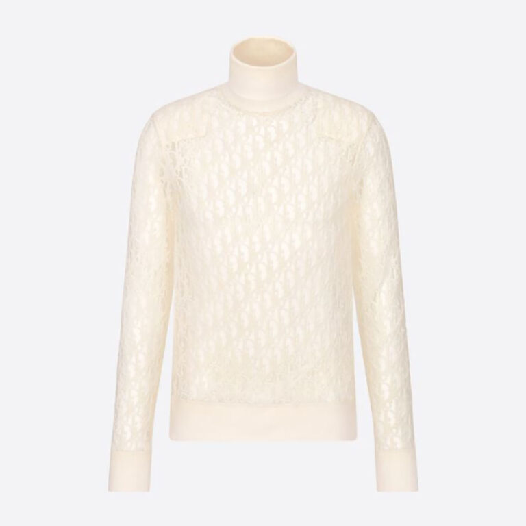 Dior Men Oblique T-shirt White Technical Cotton Jersey