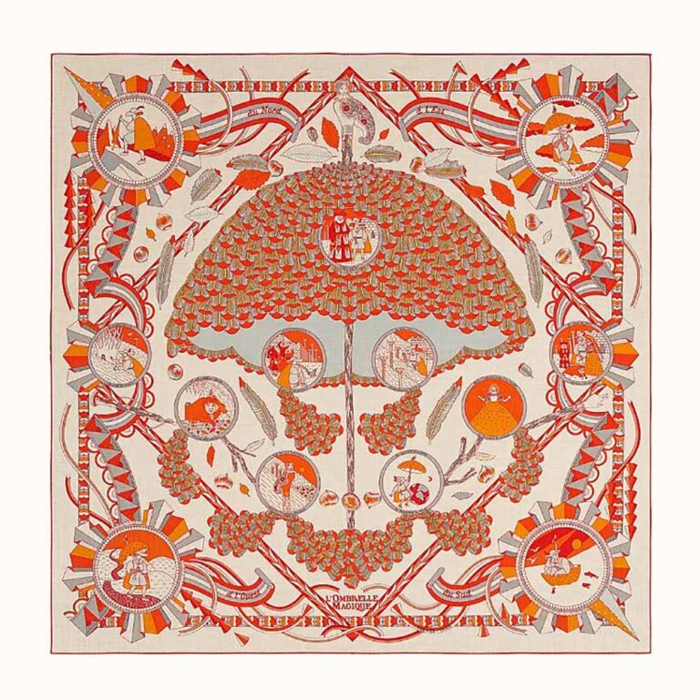 Hermes Women L'ombrelle Magique Shawl 140