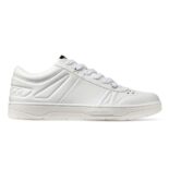 Jimmy Choo Men Hawaii/M White Calf Leather Lace-Up Trainers
