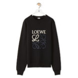 Loewe Women Anagram Sweatshirt in Cotton-Black