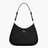 Prada Women Cleo Brushed Leather Shoulder Bag-black