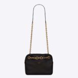 Saint Laurent YSL Women Le Maillon Small Chain Bag in Quilted Lambskin-black