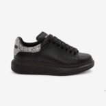 Alexander Mcqueen Women Oversized Sneaker Black Smooth Calf Leather