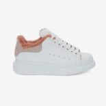 Alexander Mcqueen Women Oversized Sneaker Pink Smooth Calf Leather