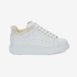 Alexander Mcqueen Women Oversized Sneaker White Smooth Calf Leather