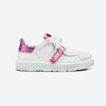 Dior Women Dior-id Sneaker White and Metallic Pink Calfskin