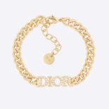 Dior Women Dio(r)evolution Bracelet Gold-Finish Metal and White Crystals
