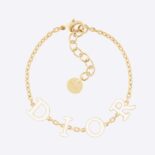 Dior Women Dio(r)evolution Bracelet Gold-Finish Metal and White Lacquer