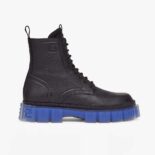 Fendi Men Force Black Leather Ankle Boots