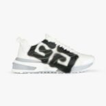 Givenchy Men Giv 1 Sneakers in Leather with Tag Effect Print-White