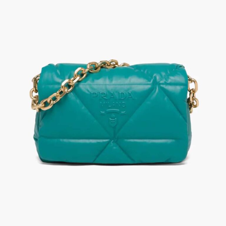 Prada Women Padded Nappa Leather Shoulder Bag