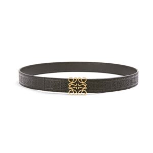 Loewe Women Anagram Belt in Silk Calfskin